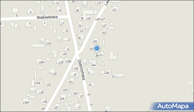 Częstochowa, Dobrzyńska, 26, mapa Częstochowy