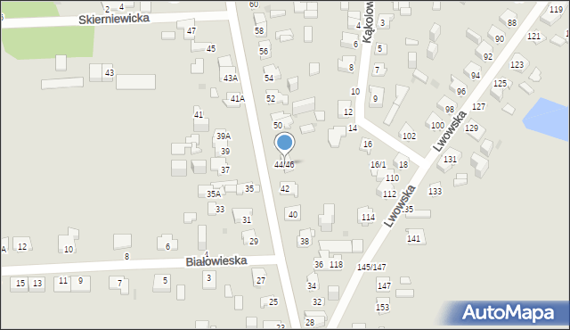 Częstochowa, Dobrzyńska, 44/46, mapa Częstochowy