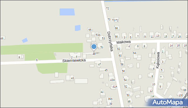 Częstochowa, Dobrzyńska, 49, mapa Częstochowy