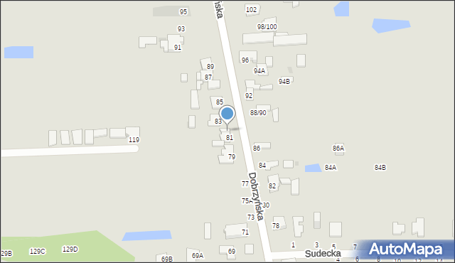 Częstochowa, Dobrzyńska, 81A, mapa Częstochowy