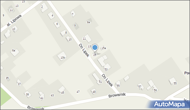 Dankowice, Do Lipek, 15, mapa Dankowice