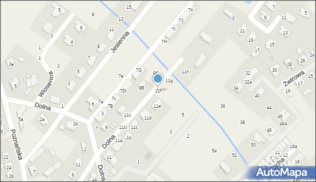 Daszewice, Dolna, 11f, mapa Daszewice