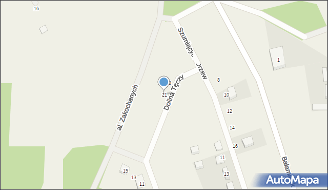 Dębina, Dolina Tęczy, 21, mapa Dębina