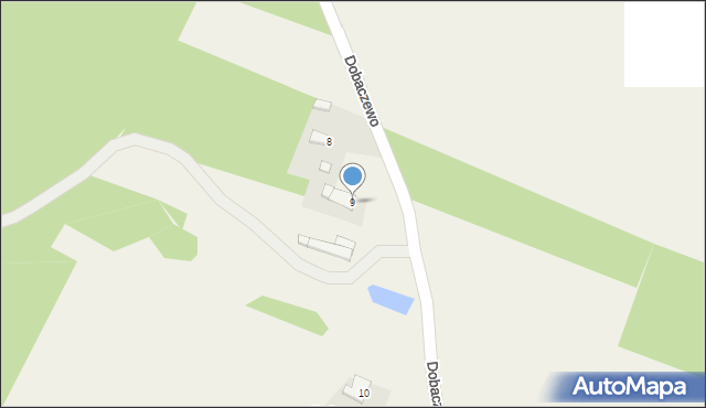 Dobaczewo, Dobaczewo, 9, mapa Dobaczewo