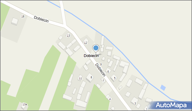 Dobiecin, Dobiecin, 10, mapa Dobiecin