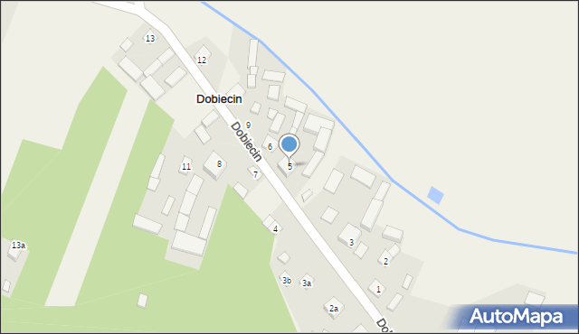 Dobiecin, Dobiecin, 5, mapa Dobiecin