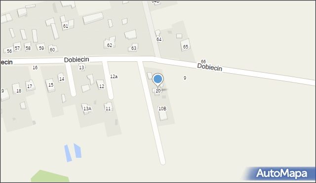 Dobiecin, Dobiecin, 10, mapa Dobiecin