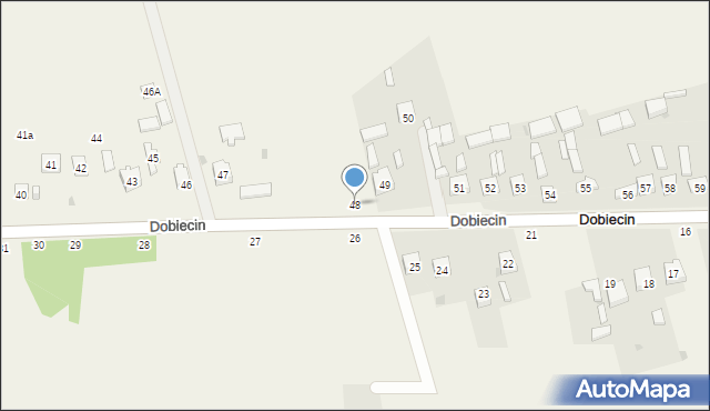 Dobiecin, Dobiecin, 48, mapa Dobiecin