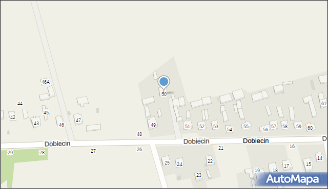 Dobiecin, Dobiecin, 50, mapa Dobiecin