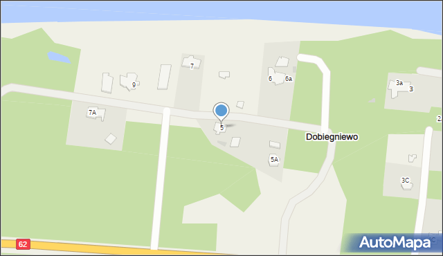 Dobiegniewo, Dobiegniewo, 5, mapa Dobiegniewo