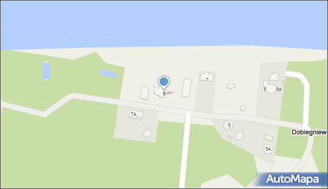 Dobiegniewo, Dobiegniewo, 9, mapa Dobiegniewo
