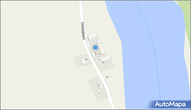 Dobiejewo, Dobiejewo, 1, mapa Dobiejewo