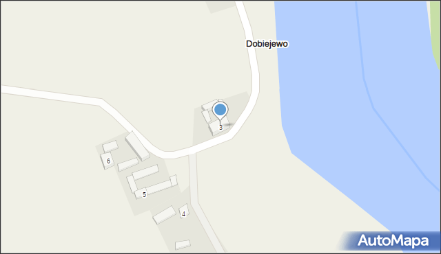 Dobiejewo, Dobiejewo, 3, mapa Dobiejewo