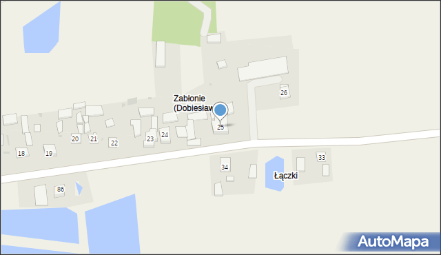 Dobiesławice, Dobiesławice, 25, mapa Dobiesławice