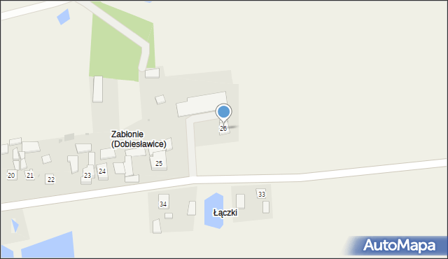 Dobiesławice, Dobiesławice, 26, mapa Dobiesławice