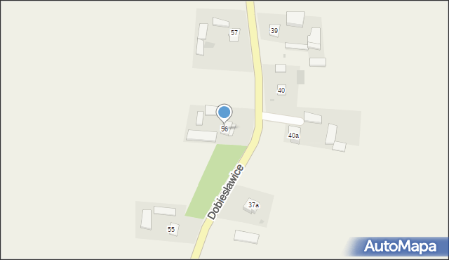 Dobiesławice, Dobiesławice, 56, mapa Dobiesławice