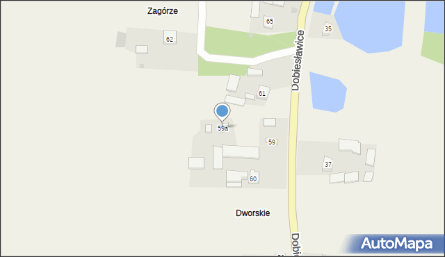 Dobiesławice, Dobiesławice, 59a, mapa Dobiesławice