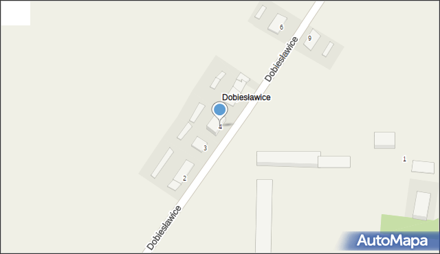 Dobiesławice, Dobiesławice, 4, mapa Dobiesławice