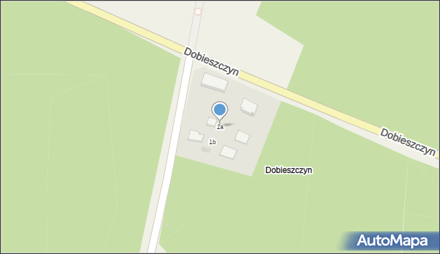 Dobieszczyn, Dobieszczyn, 1a, mapa Dobieszczyn