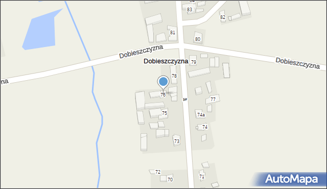 Dobieszczyzna, Dobieszczyzna, 76, mapa Dobieszczyzna