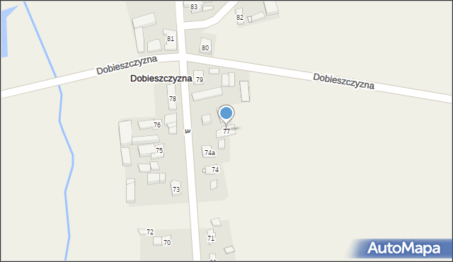 Dobieszczyzna, Dobieszczyzna, 77, mapa Dobieszczyzna
