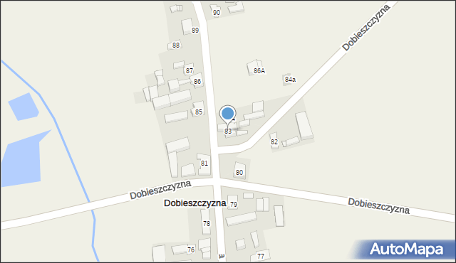 Dobieszczyzna, Dobieszczyzna, 83, mapa Dobieszczyzna