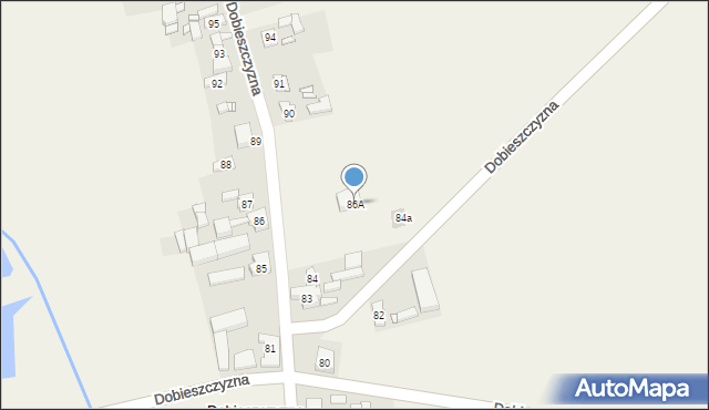 Dobieszczyzna, Dobieszczyzna, 86A, mapa Dobieszczyzna