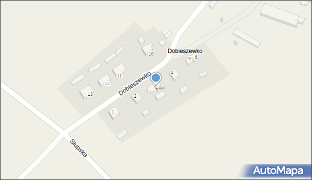 Dobieszewko, Dobieszewko, 3, mapa Dobieszewko