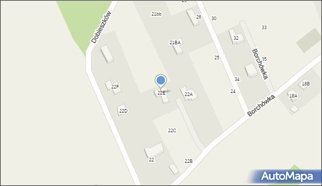 Dobieszków, Dobieszków, 22E, mapa Dobieszków