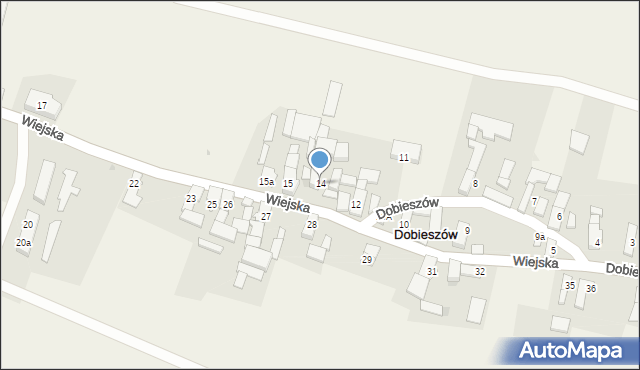 Dobieszów, Dobieszów, 14, mapa Dobieszów