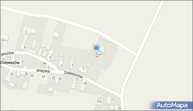 Dobieszów, Dobieszów, 1a, mapa Dobieszów