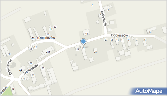 Dobieszów, Dobieszów, 21, mapa Dobieszów