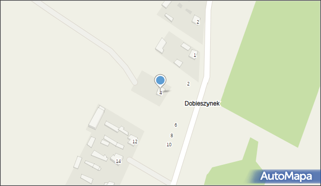 Dobieszyn, Dobieszynek, 4, mapa Dobieszyn