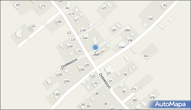 Dobieszyn, Dobieszyn, 106A, mapa Dobieszyn