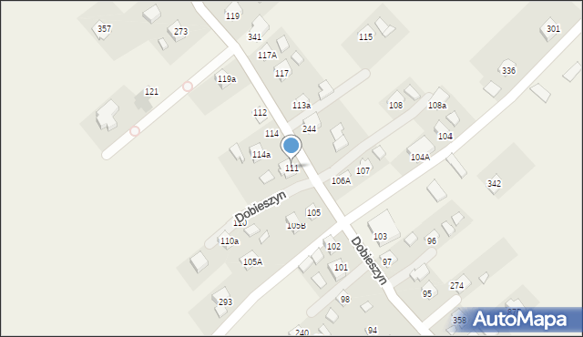 Dobieszyn, Dobieszyn, 111, mapa Dobieszyn