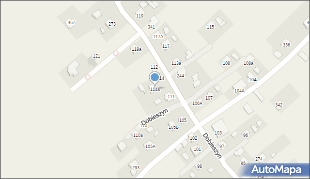 Dobieszyn, Dobieszyn, 114a, mapa Dobieszyn