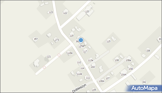 Dobieszyn, Dobieszyn, 117A, mapa Dobieszyn