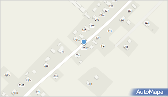 Dobieszyn, Dobieszyn, 205a, mapa Dobieszyn