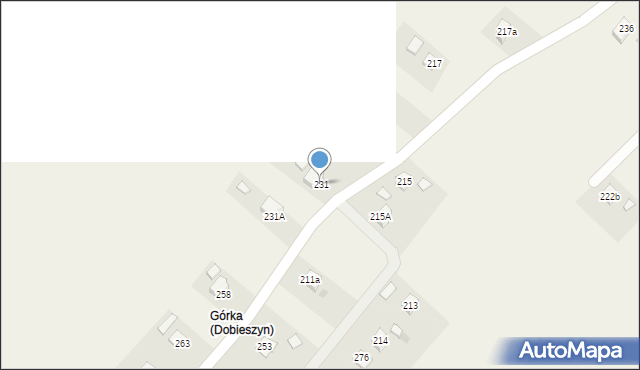 Dobieszyn, Dobieszyn, 231, mapa Dobieszyn