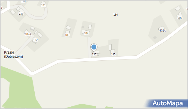 Dobieszyn, Dobieszyn, 235, mapa Dobieszyn