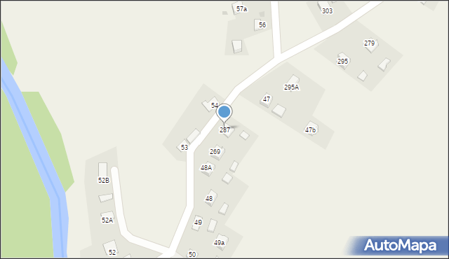 Dobieszyn, Dobieszyn, 287, mapa Dobieszyn