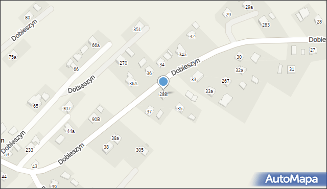 Dobieszyn, Dobieszyn, 288, mapa Dobieszyn