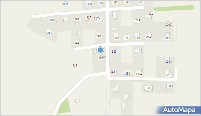 Dobieszyn, Dobieszyn, 314, mapa Dobieszyn