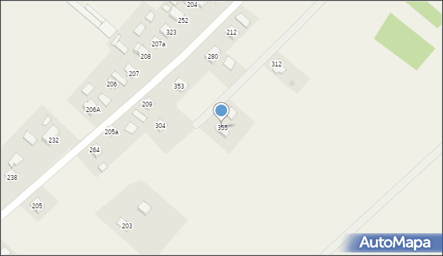 Dobieszyn, Dobieszyn, 355, mapa Dobieszyn