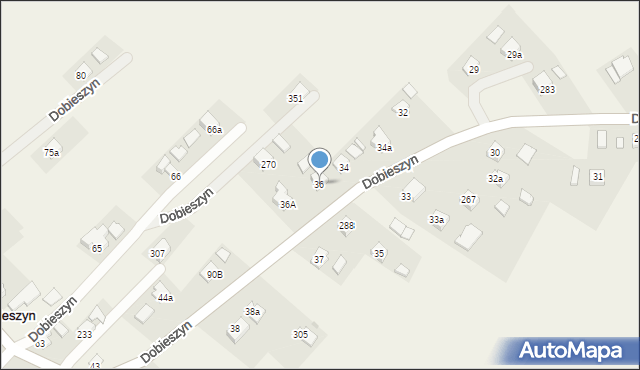 Dobieszyn, Dobieszyn, 36, mapa Dobieszyn