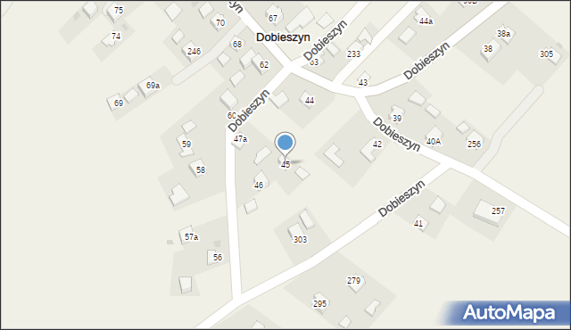Dobieszyn, Dobieszyn, 45, mapa Dobieszyn