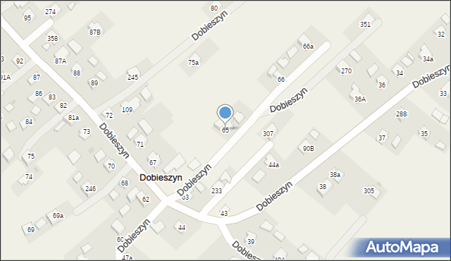 Dobieszyn, Dobieszyn, 65, mapa Dobieszyn
