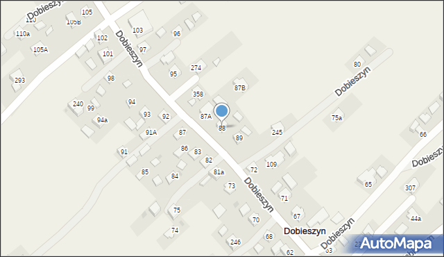 Dobieszyn, Dobieszyn, 88, mapa Dobieszyn