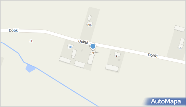 Dobki, Dobki, 9, mapa Dobki