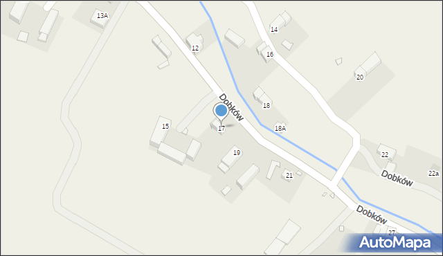 Dobków, Dobków, 17, mapa Dobków